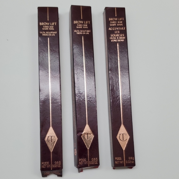 Bundle Authentic Charlotte Tilbury Brow Lift Three Way Shape Tool In 3 Shapes - Picture 3 of 13